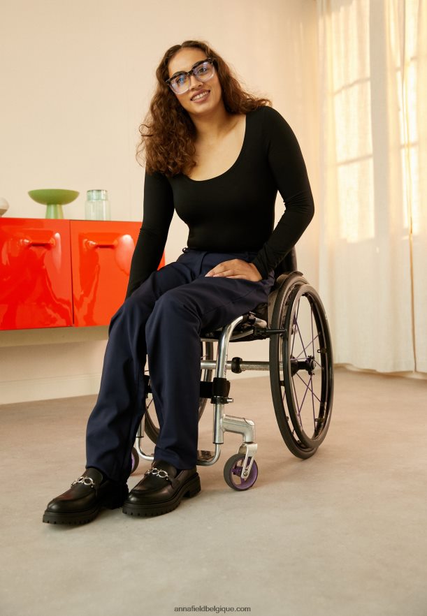 femmes pantalon bleu foncé Anna FieldNHH26B647