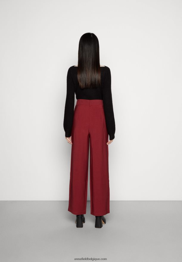 femmes pantalon bordeaux Anna FieldNHH26B606