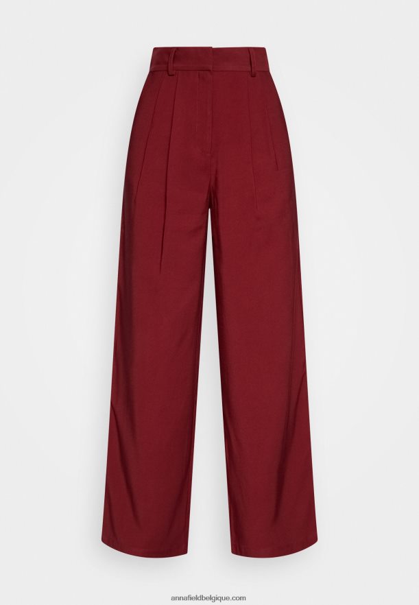 femmes pantalon bordeaux Anna FieldNHH26B606