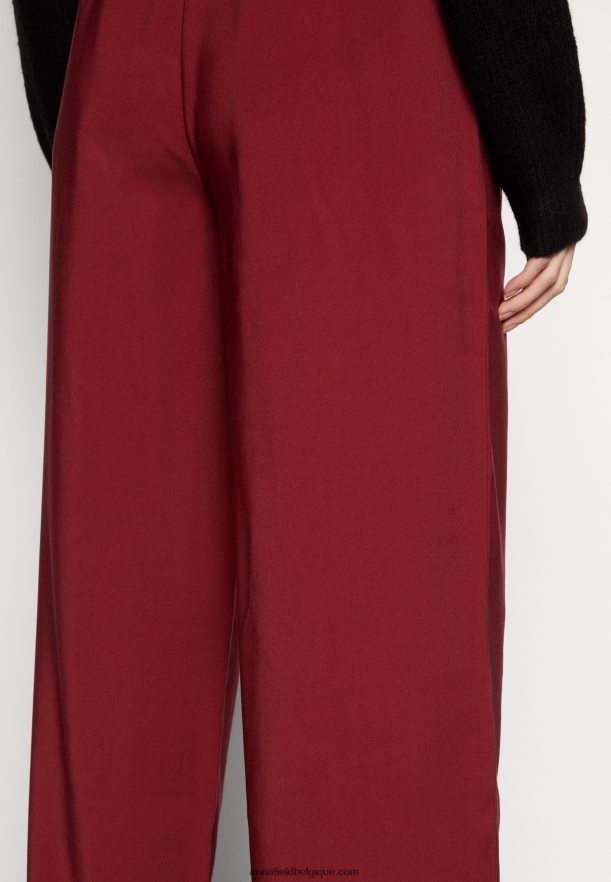 femmes pantalon bordeaux Anna FieldNHH26B606