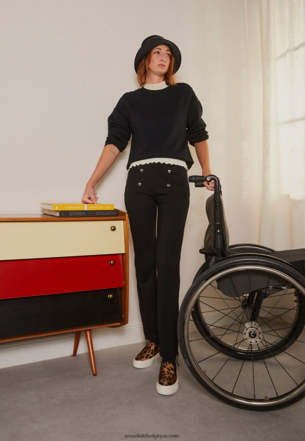 femmes pantalon noir Anna FieldNHH26B639