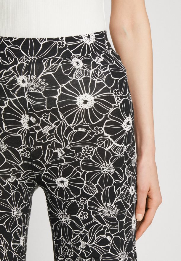 femmes pantalon noir/blanc Anna FieldNHH26B624