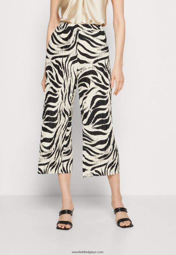 femmes pantalon noir/blanc cassé Anna FieldNHH26B622