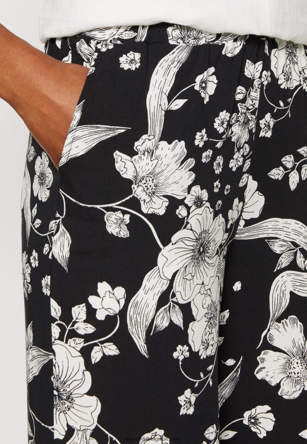 femmes pantalon noir/blanc cassé Anna FieldNHH26B640