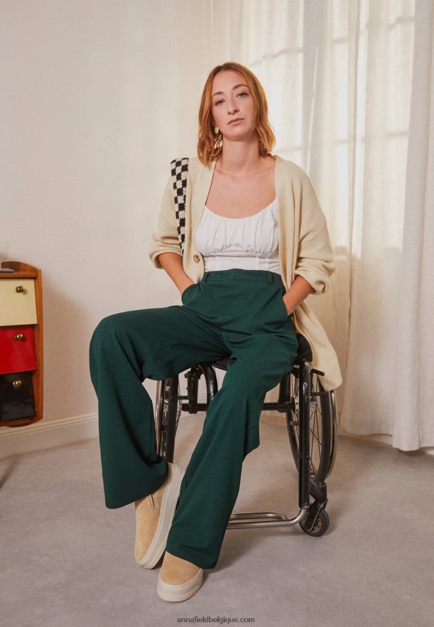 femmes pantalon vert foncé Anna FieldNHH26B650