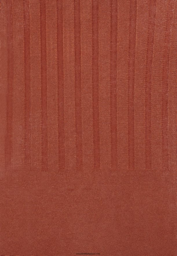 femmes crew ausschnitt ripp top bodycon mini srickkleid robe droite marron Anna FieldNHH26B202