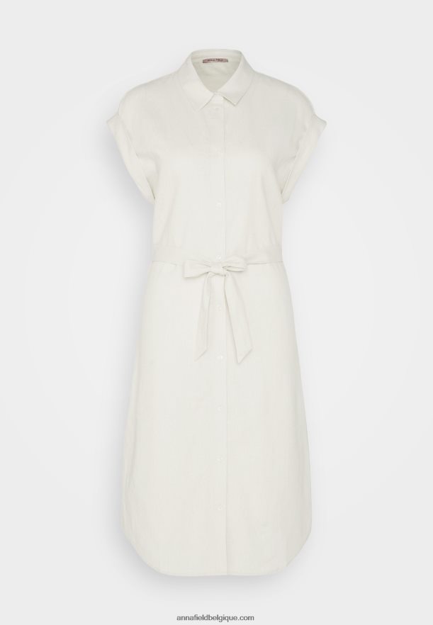 femmes robe chemise beige Anna FieldNHH26B82
