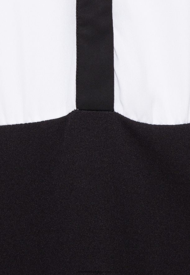 femmes robe chemise noir/blanc Anna FieldNHH26B87