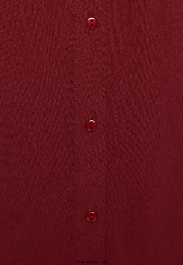 femmes robe chemise rouge foncé Anna FieldNHH26B84