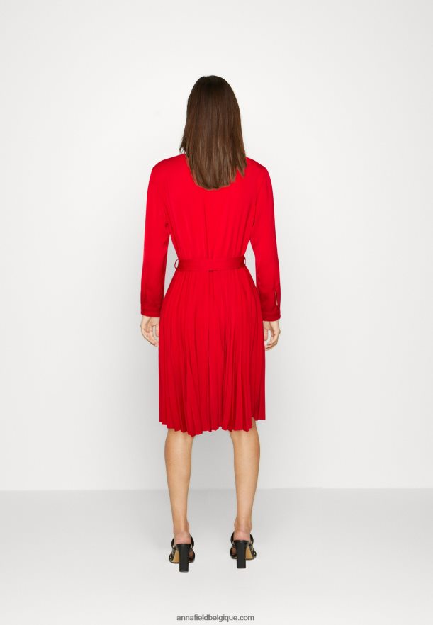 femmes robe chemise rouge foncé Anna FieldNHH26B85