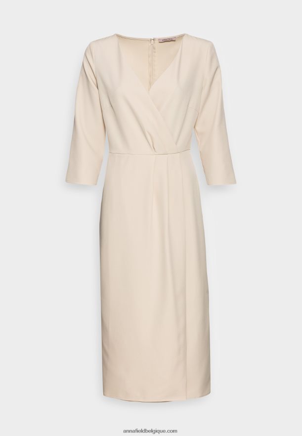 femmes robe de cocktail robe de soirée beige Anna FieldNHH26B37