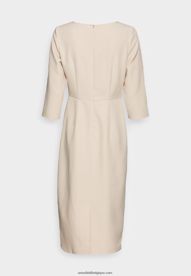 femmes robe de cocktail robe de soirée beige Anna FieldNHH26B37