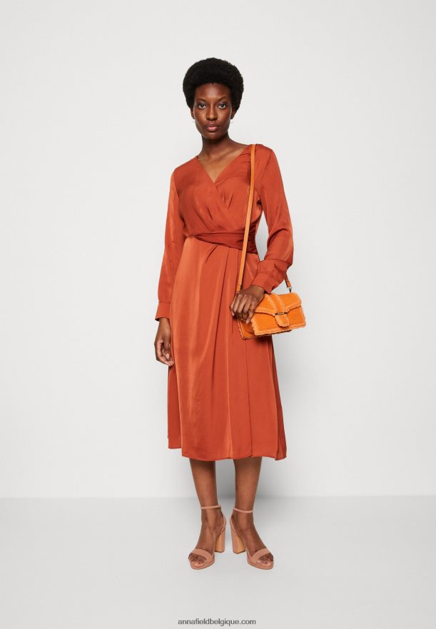 femmes robe de cocktail robe de soirée marron Anna FieldNHH26B54