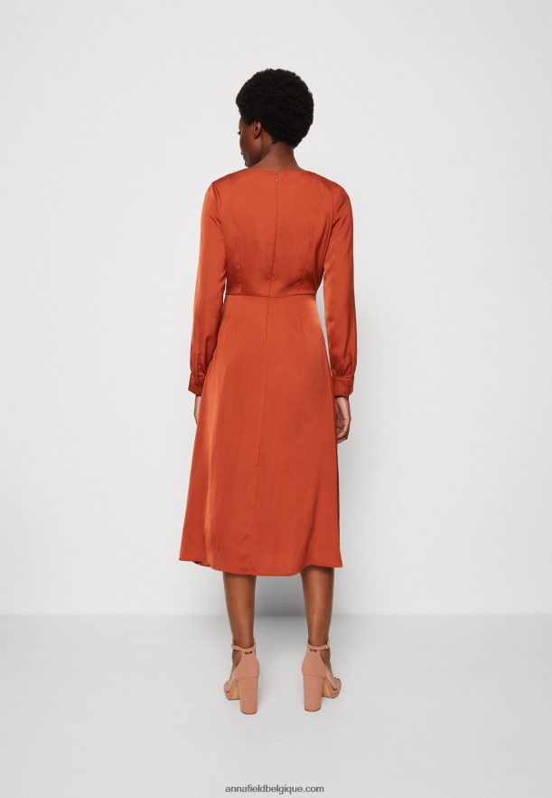 femmes robe de cocktail robe de soirée marron Anna FieldNHH26B54