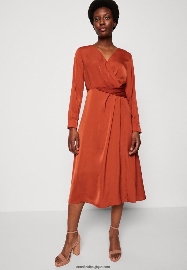 femmes robe de cocktail robe de soirée marron Anna FieldNHH26B54