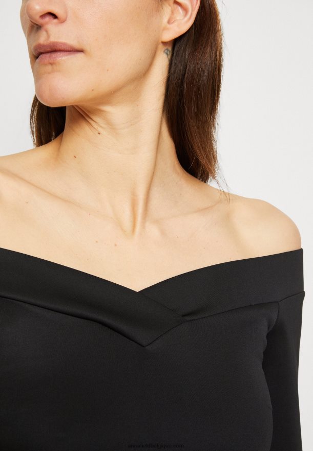 femmes robe de cocktail robe de soirée noir/violet Anna FieldNHH26B71