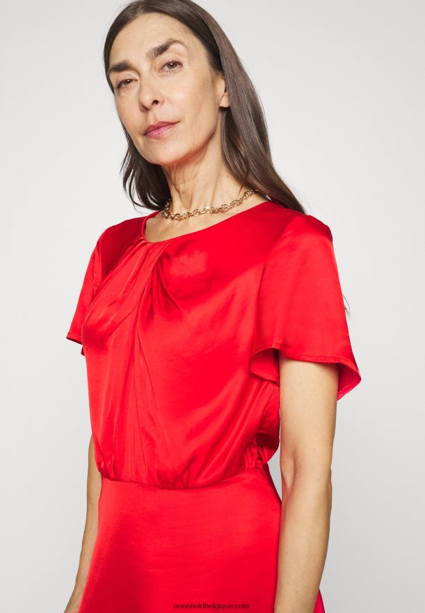femmes robe de cocktail robe de soirée rouge Anna FieldNHH26B62