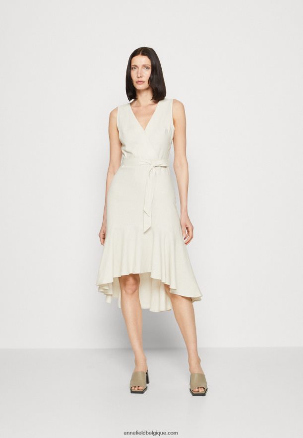 femmes robe de jour beige Anna FieldNHH26B16