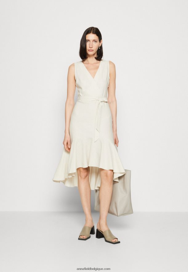 femmes robe de jour beige Anna FieldNHH26B16