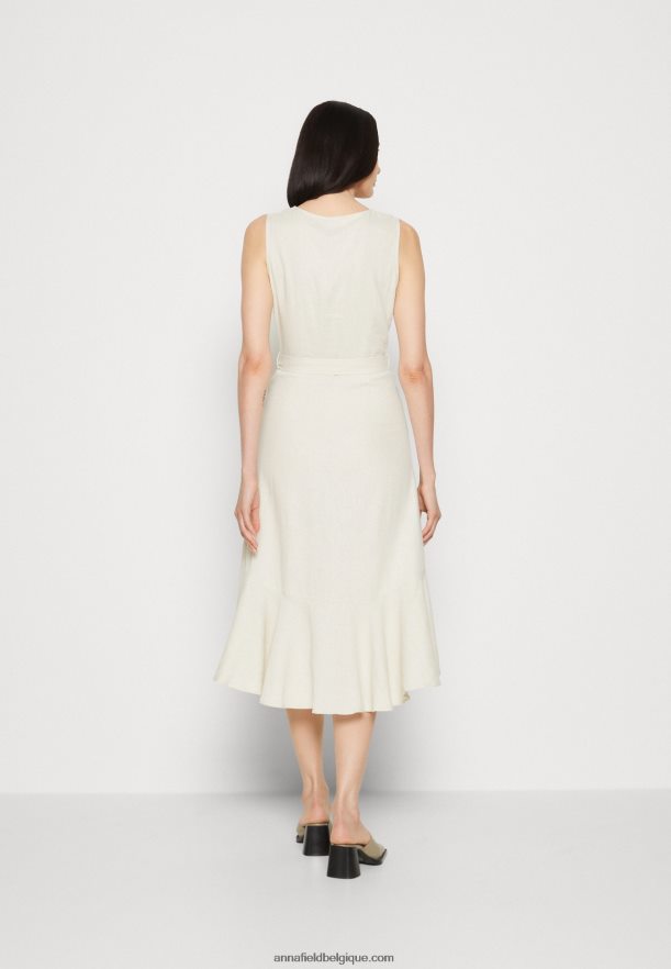 femmes robe de jour beige Anna FieldNHH26B16