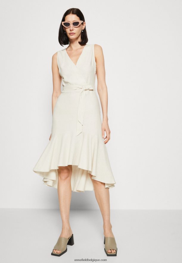 femmes robe de jour beige Anna FieldNHH26B16