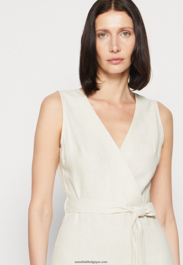 femmes robe de jour beige Anna FieldNHH26B16