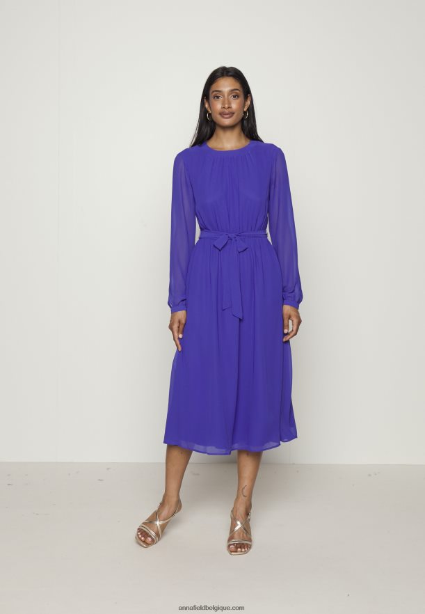femmes robe de jour bleu Anna FieldNHH26B8