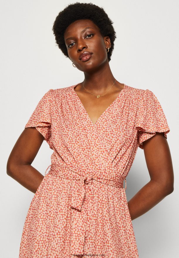 femmes robe de jour marron/blanc Anna FieldNHH26B3