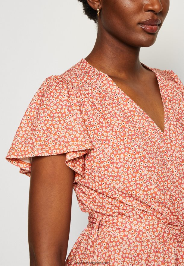 femmes robe de jour marron/blanc Anna FieldNHH26B3