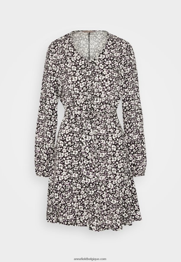 femmes robe de jour noir/blanc Anna FieldNHH26B25