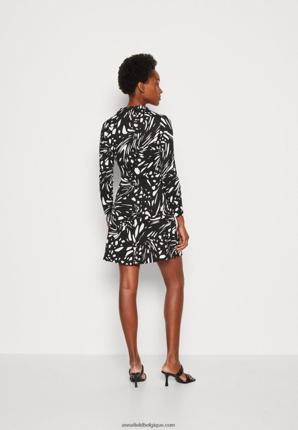 femmes robe de jour noir/blanc Anna FieldNHH26B29