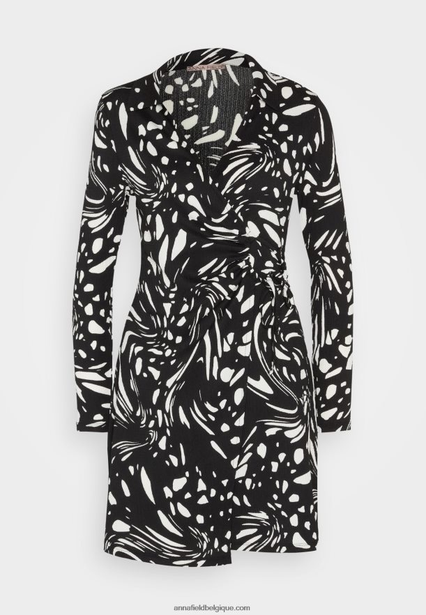 femmes robe de jour noir/blanc Anna FieldNHH26B29