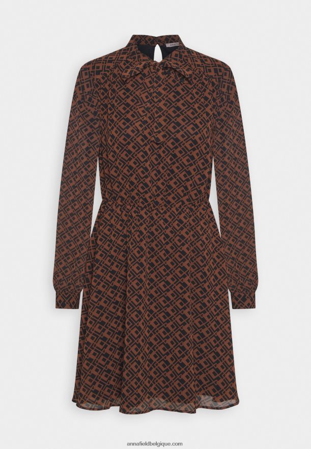 femmes robe de jour noir/marron Anna FieldNHH26B5
