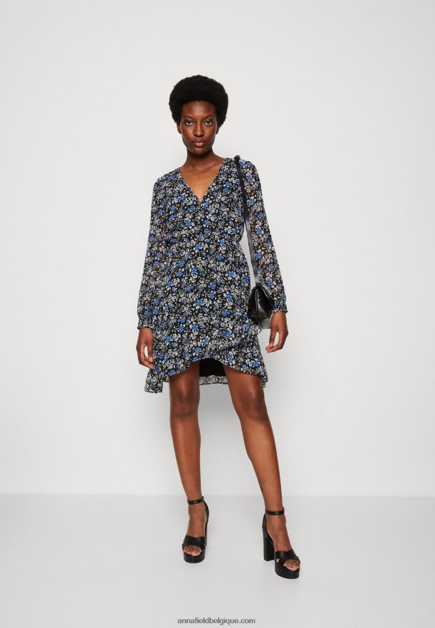 femmes robe de jour noir/multicolore Anna FieldNHH26B27