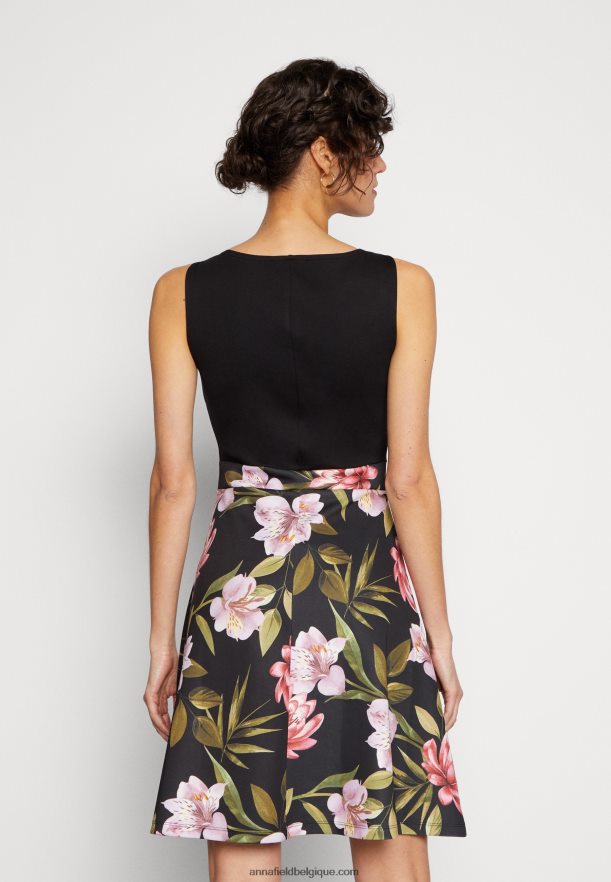 femmes robe de jour noir/noir/rose Anna FieldNHH26B15