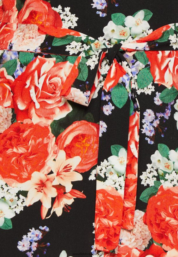 femmes robe de jour noir/rouge Anna FieldNHH26B17