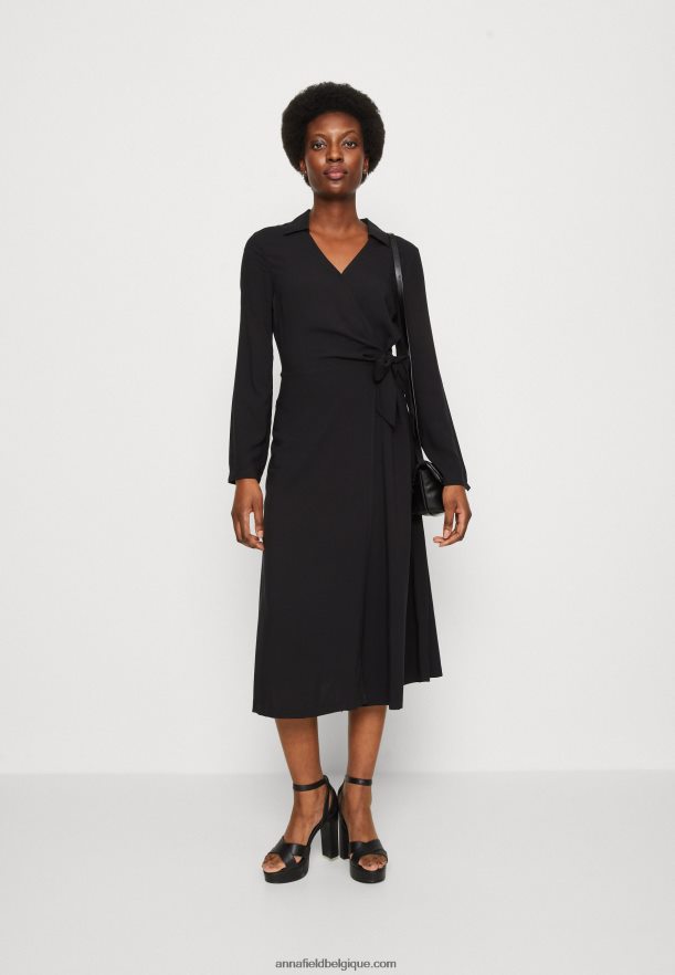 femmes robe de jour noire Anna FieldNHH26B21