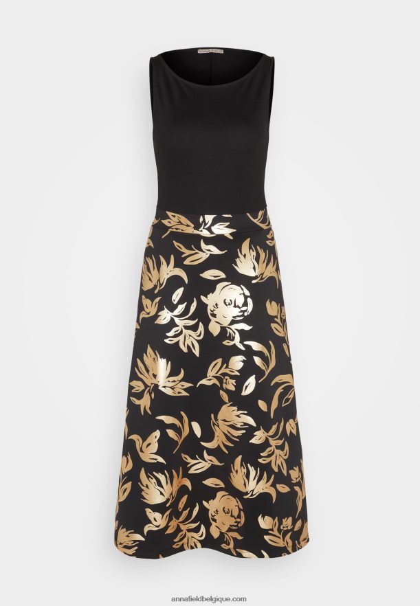 femmes robe de jour noire Anna FieldNHH26B24