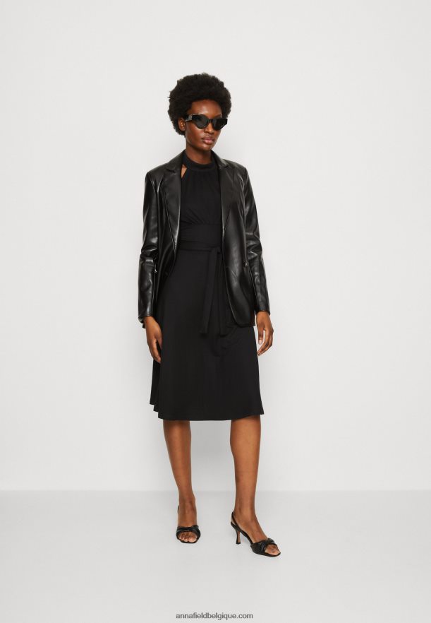 femmes robe de jour noire Anna FieldNHH26B26