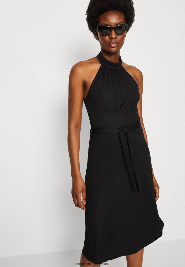femmes robe de jour noire Anna FieldNHH26B26