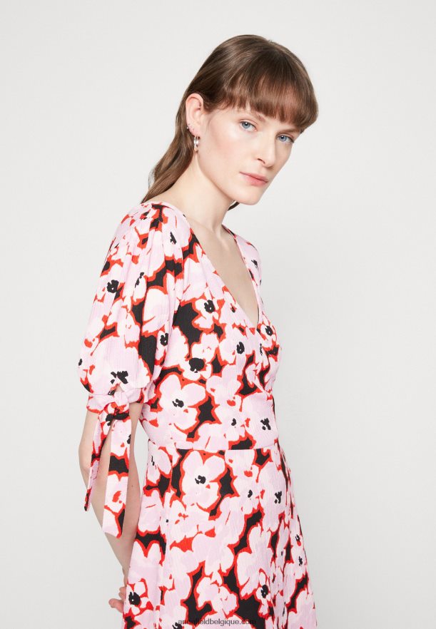 femmes robe de jour rose Anna FieldNHH26B30