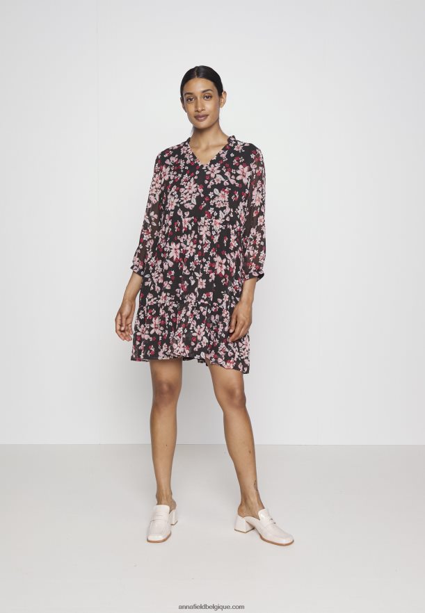 femmes robe de jour rose/noir/multicolore Anna FieldNHH26B31