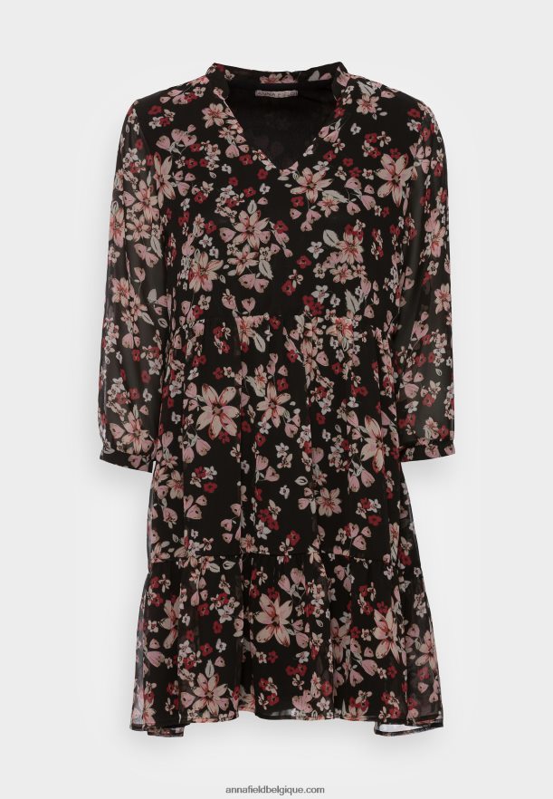 femmes robe de jour rose/noir/multicolore Anna FieldNHH26B31