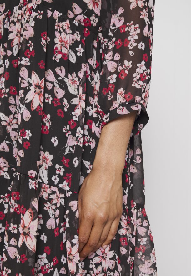 femmes robe de jour rose/noir/multicolore Anna FieldNHH26B31