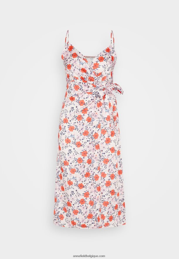 femmes robe de jour rose/rouge Anna FieldNHH26B14