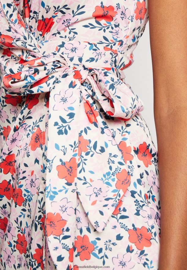 femmes robe de jour rose/rouge Anna FieldNHH26B14