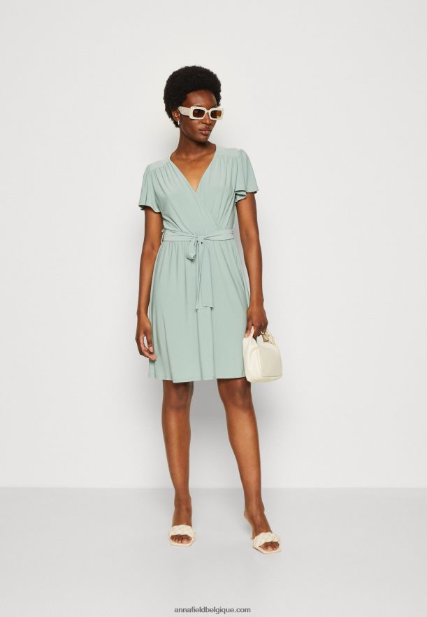 femmes robe de jour verte Anna FieldNHH26B6