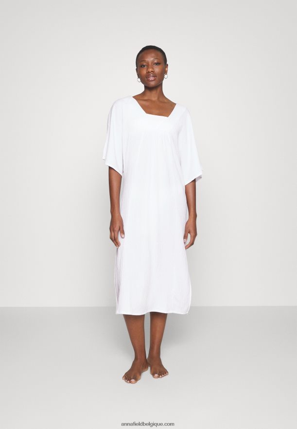 femmes robe de plage v devant robe maxi weiss Anna FieldNHH26B222