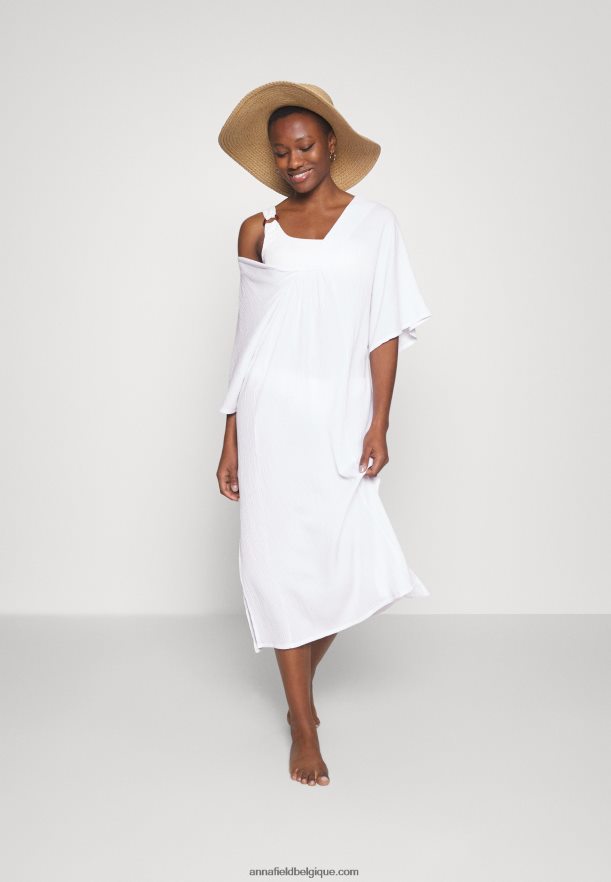 femmes robe de plage v devant robe maxi weiss Anna FieldNHH26B222