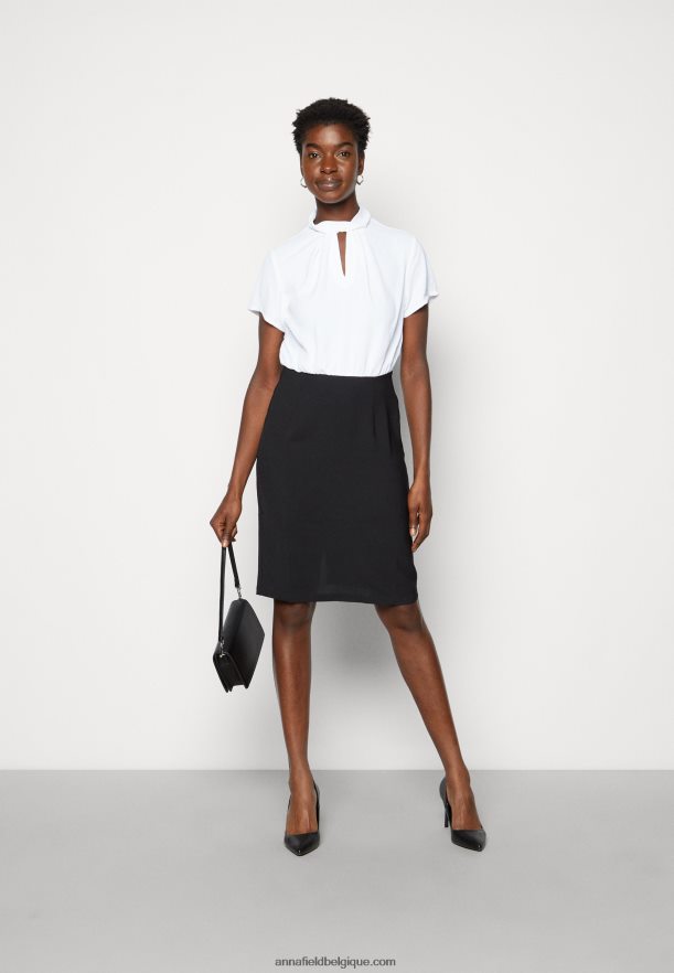 femmes robe droite noir/blanc Anna FieldNHH26B200